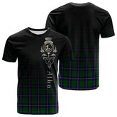 Carmichael Modern Tartan Crest T-shirt - Alba Celtic Style